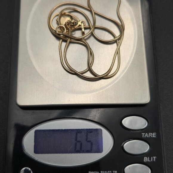 18 Inch Gold Over Sterling Silver Floating Heart Pendant Necklace A6170 - Picture 8 of 8